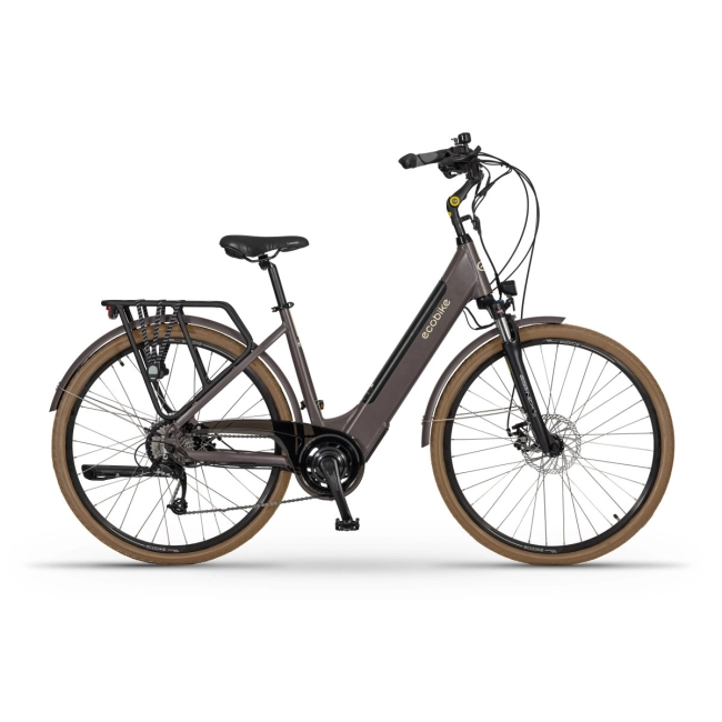 miejski rower elektryczny ecobike x-city coffe damski